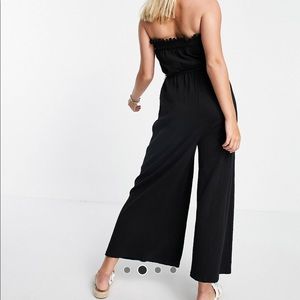 Asos maternity black jumpsuit